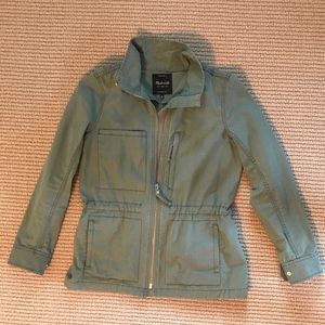 Madewell Cotton Field Jacket Army Green EUC
